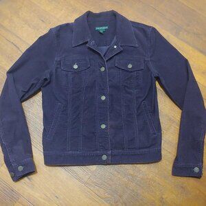 Womens Ralph Lauren Cord Trucker Jacket
